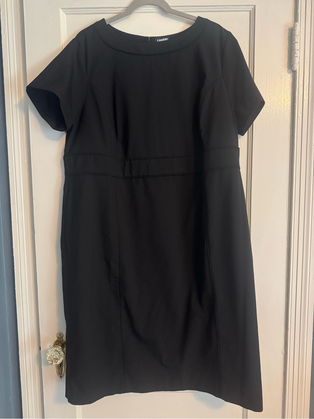 Lands’ End 18W Black Classic Dress Plus Size Office Career